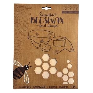 Reusable Beeswax Food Wraps Set- 3 pieces